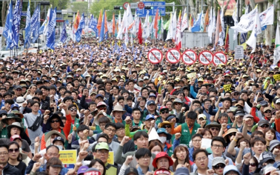 Korean workers hold May Day rallies