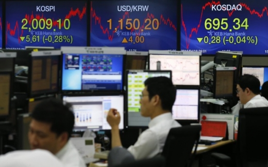 Korean shares open weaker on cars, steels