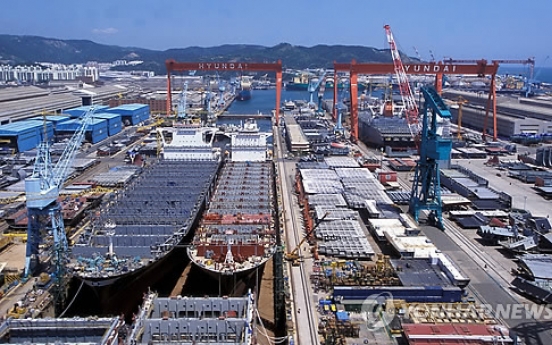 Korean shipbuilders suffer W6.5t won loss in 2015