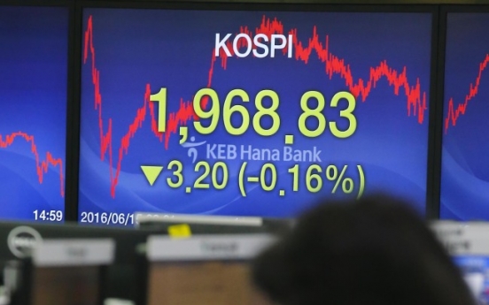 Seoul stocks decline on 5th straight day