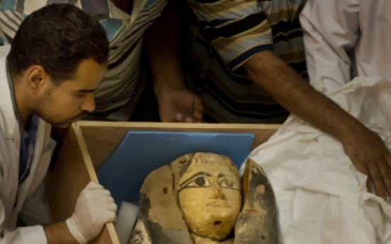 Ancient sarcophagus covers returned to Egypt