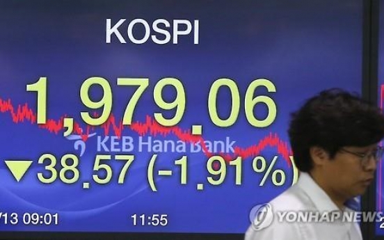 Korea's financial market stung by Brexit rout