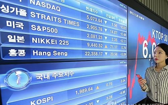 Seoul stocks open lower on Wall Street losses