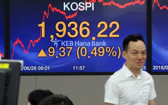 Seoul stocks rebound on eased Brexit woes