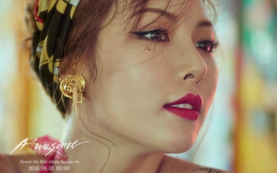 HyunA returns to spotlight as solo artist