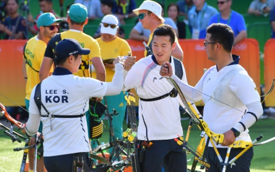 Men's archery team wins S. Korea's first gold in Rio