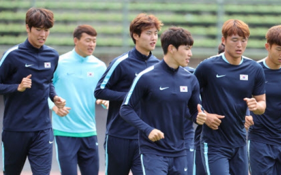 Korean footballers not afraid of facing tall Germans