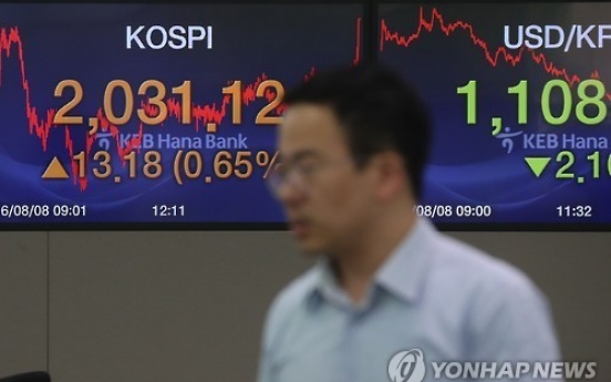 Korean shares up in late morning trading