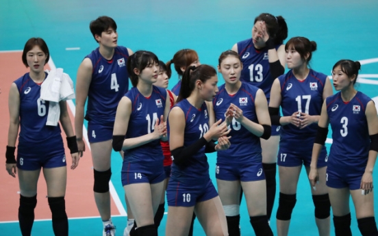 Korea falls to Russia in women's volleyball