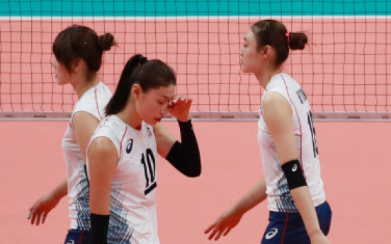 Korean women defeated in volleyball quarters