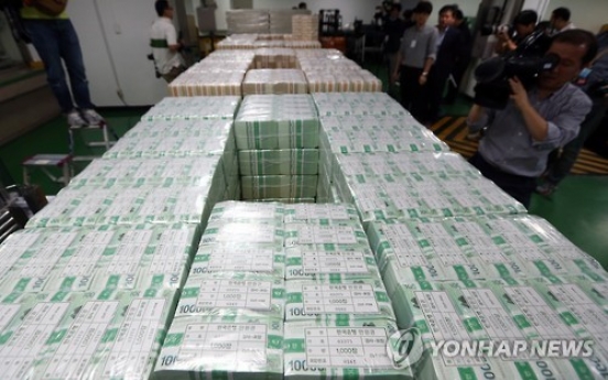 Korea's money supply up 6.9% in July: BOK