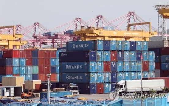 Exports drop amid Hanjin crisis