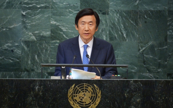 Yun questions NK membership, urges stronger measures at UN