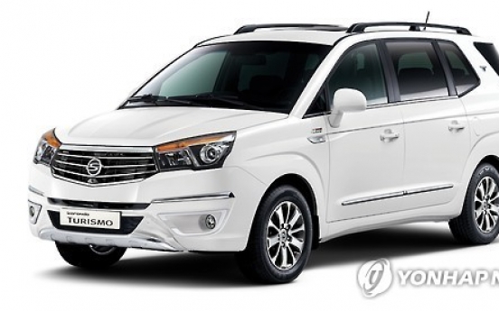 Ssangyong Motor to recall 5,200 cars sold in Korea