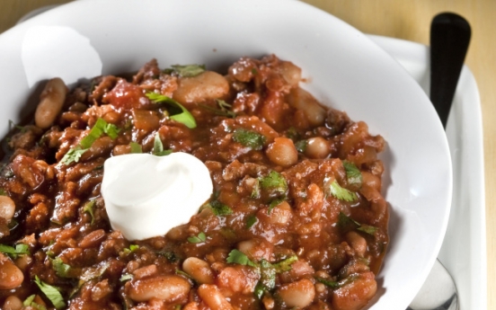 Chili you can make on the fly, enjoyed with sparkling or red wine