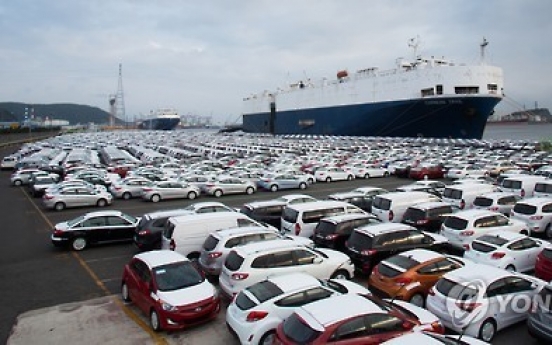 Korea's auto exports turn around in Nov. after 17-month lapse