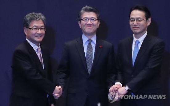 Korea, US, Japan hold talks to discuss cooperation against NK nukes