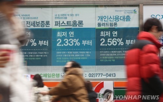 Rates for household loans inch up in December