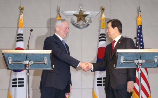 Mattis proposes around-the-clock communication with Korean defense minister