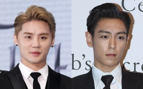 Big Bang's T.O.P, JYJ's Kim Jun-su enlist in military