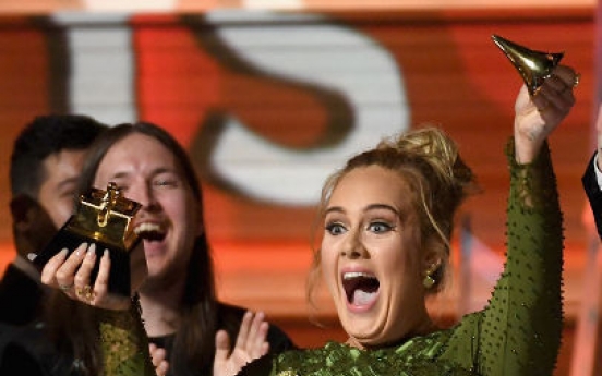 Adele sweeps Grammys Awards with 5 wins, Bowie wins 4