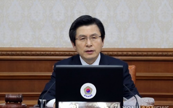 Hwang calls on ministers to ensure stable state management, prepare for presidential poll