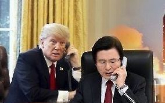 Trump stresses alliance with Seoul, NK nukes during summit with Xi: Hwang's office