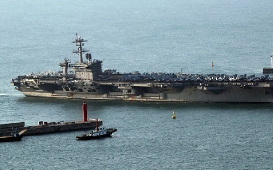 US strike group sails toward Korean Peninsula