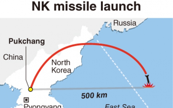 N. Korea test fires another missile: S. Korea