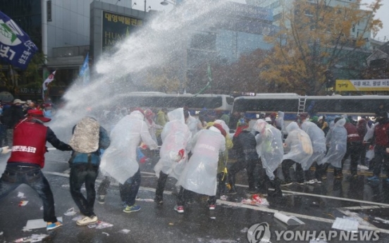 No more water cannons, bus barricades: police