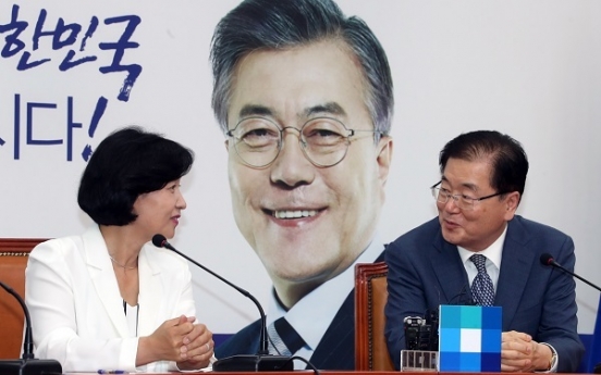 Choo calls on Moon's security advisor to rev up diplomacy for peninsular peace