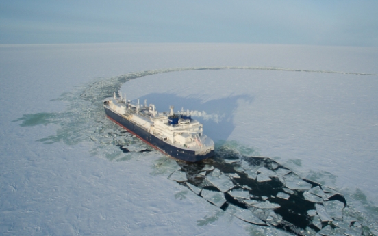 DSME launches first icebreaking LNG ship in Russia