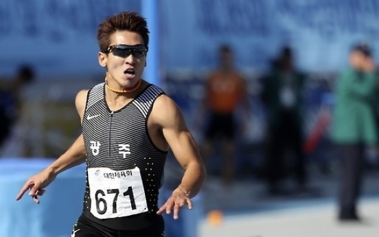 Sprinter Kim Kuk-young breaks nat'l 100m record