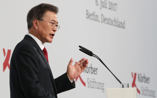 Full text of Moon's speech at the Korber Foundation