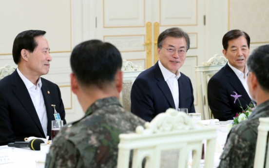 Moon to raise defense budget to 2.9% of GDP within term