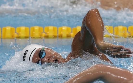 Park Tae-hwan ranks 4th in 400m freestyle at swimming worlds