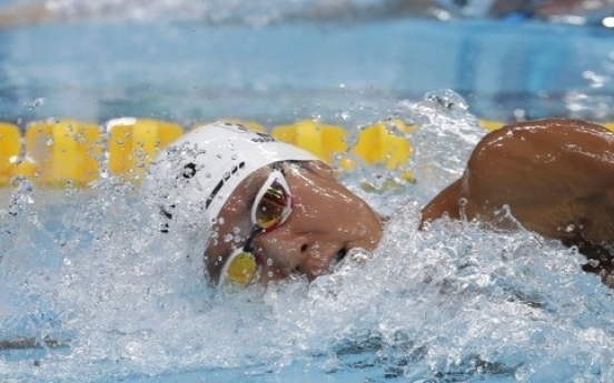 Park Tae-hwan reaches 200m freestyle final at swimming worlds