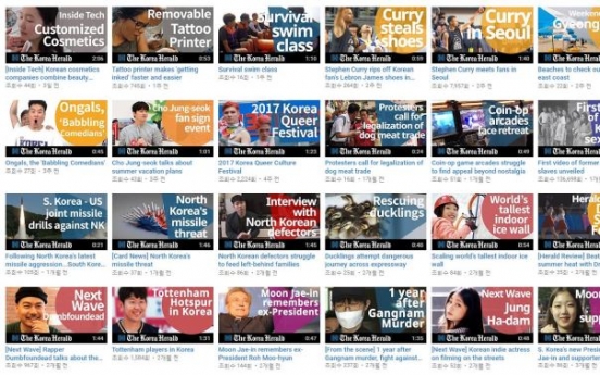 Korea Herald strengthens video service on YouTube