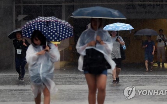 '처서' 전국에 비…중부지방 최대 200㎜ 이상