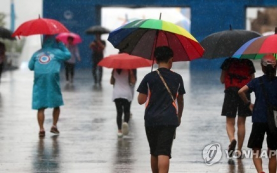 전국에 비…서울·경기·강원영서 시간당 50㎜ 폭우