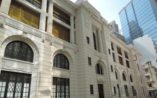 East and West coexist in steep Old Town Central of Hong Kong