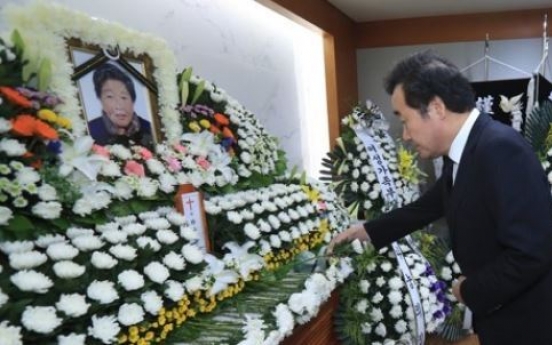 PM pays respects to late victim of Japan's wartime sexual slavery