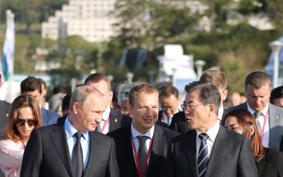 Putin, Moon condemn N. Korean test but far apart on sanctions