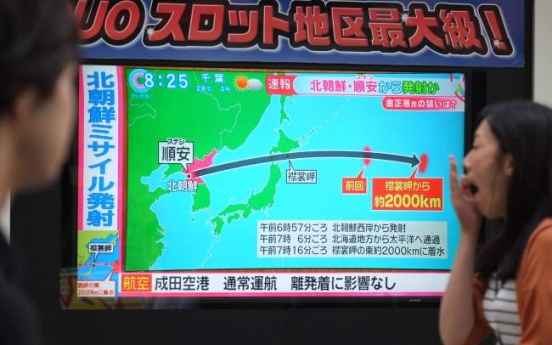 N. Korea fires ballistic missile over Japan: S. Korea