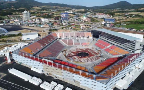 South Korea nears completion of stadium for Olympic ceremonies