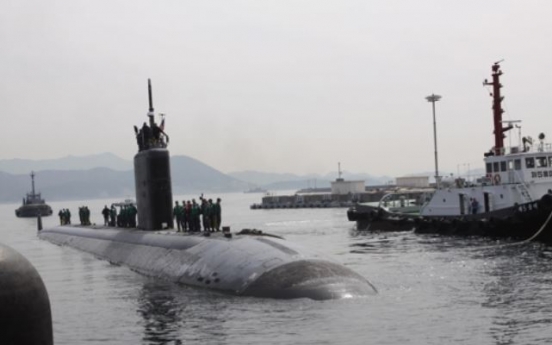 US nuclear sub in Korea: US military