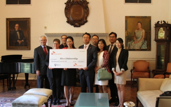 SK Innovation donates  $50,000 to Rice University in US