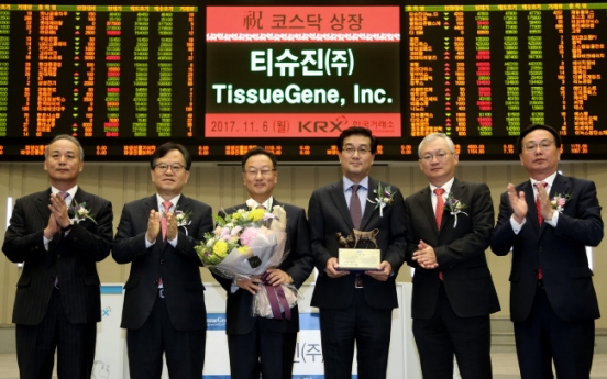 TissueGene shares begin trading on Kosdaq