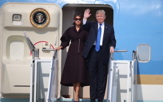 Trump arrives for two-day state visit