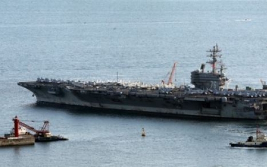 Three US aircraft carriers set for joint drill near Korea